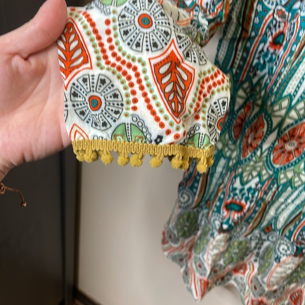 Multicolor Patterned Women's top - Picture 4 of 5